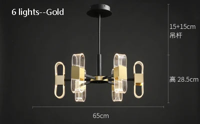 lustre de luxe design pour un éclairage nordique élégant