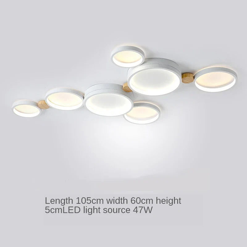 lustre nordique led pour salon café balcon vestiaire
