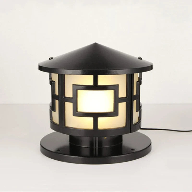 applique murale en aluminium avec caractères chinois décoratifs