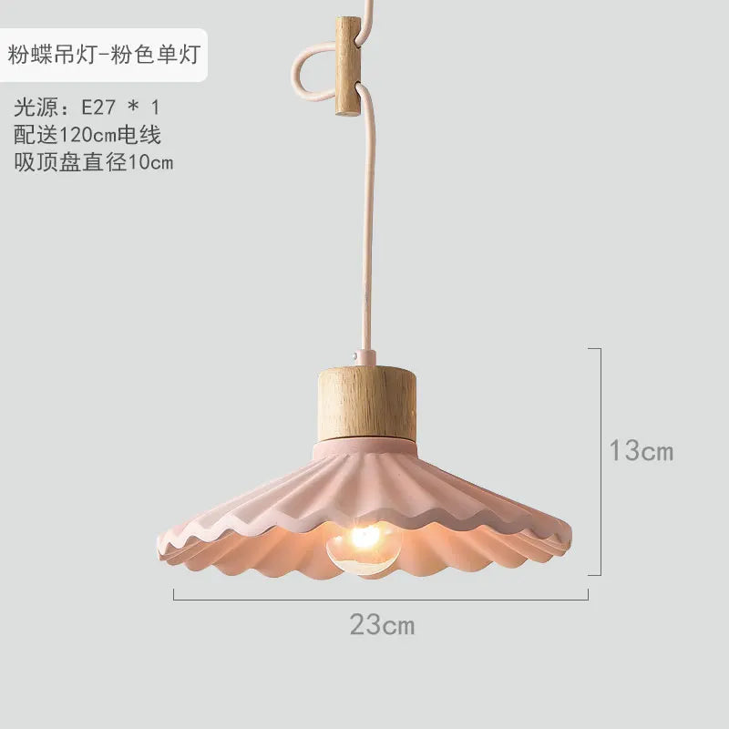 suspension simple moderne led en ciment nordique