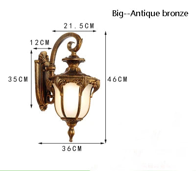 applique murale extérieure rétro pour balcon et jardin