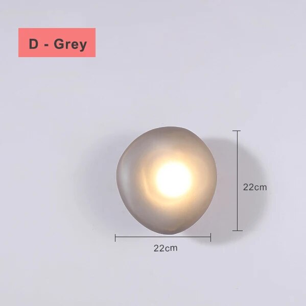 applique led nordique design moderne galet chambre escalier lumière