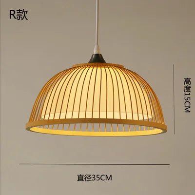 lustre en bambou style zen pour ambiance relaxante