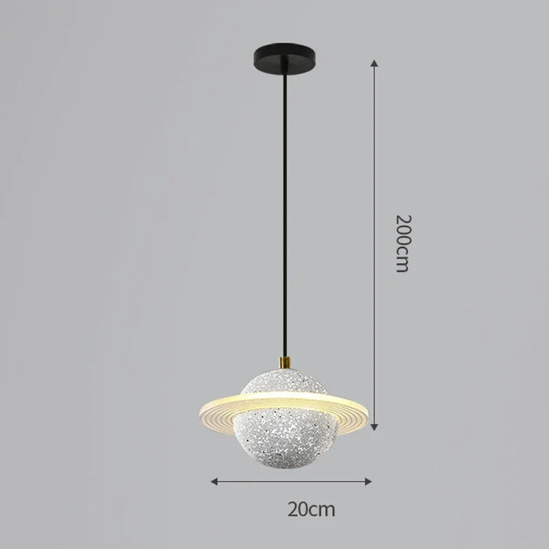 suspension en résine planet pour décoration intérieure moderne