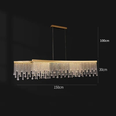 lustre en cristal postmoderne pour décoration intérieure élégante