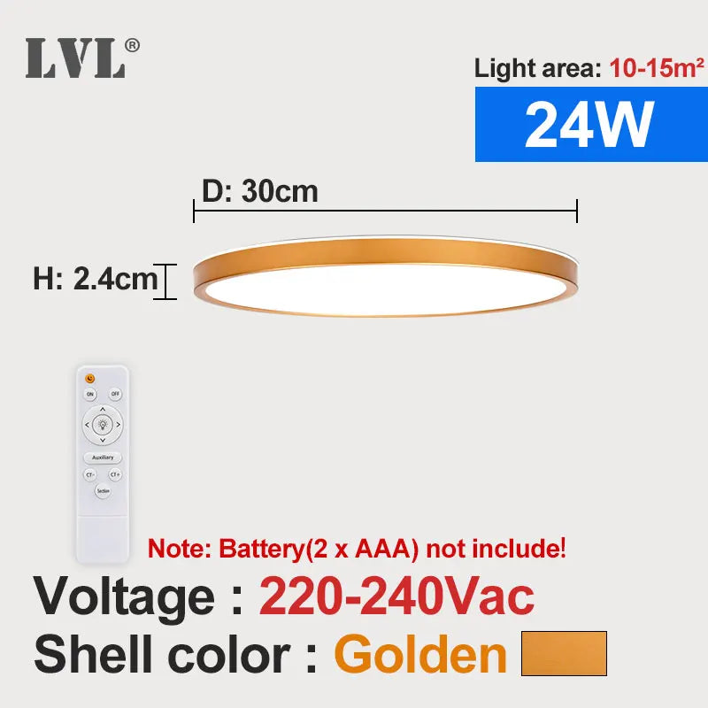 plafonnier led moderne télécommandé à intensité variable
