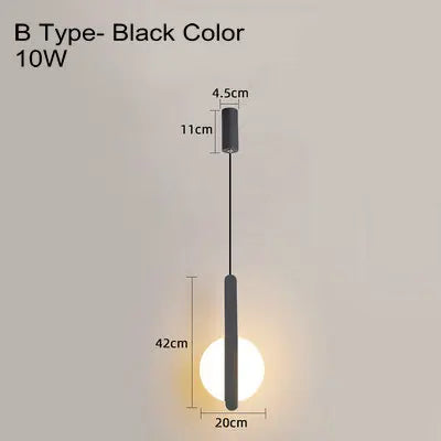 lampe suspension scandinave moderne led long câble