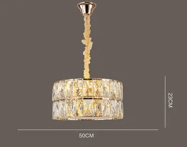 lustre en cristal design nordique pour intérieur élégant