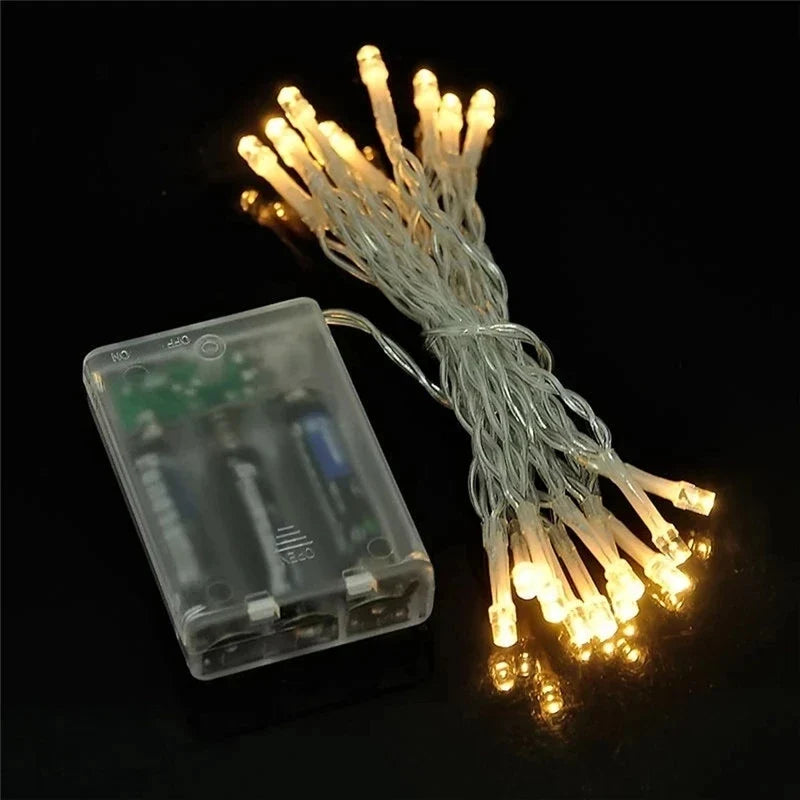 guirlande lumineuse led à piles pour fêtes et décorations diverses