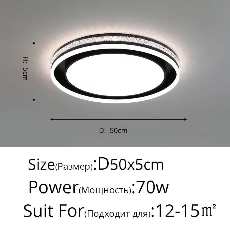 plafonnier led rond pour éclairage intérieur varié