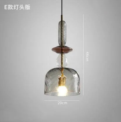 suspension en verre moderne pour décoration intérieure élégante