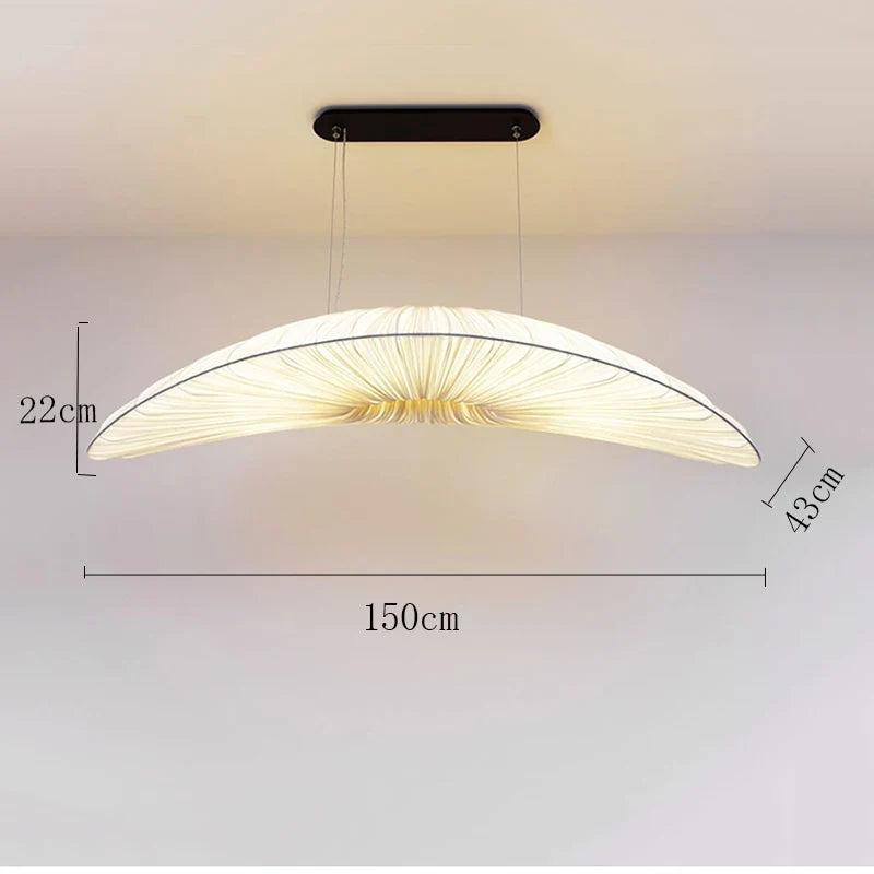 Lustre en tissu marin de luxe style voilier