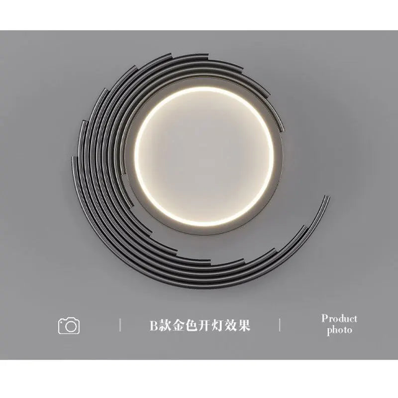 2022 New Year Decoration Wall Lamp Golden Luxury Creative Wall Sconces Nordic Background Wall Bedside Lamp Scandinavian Light