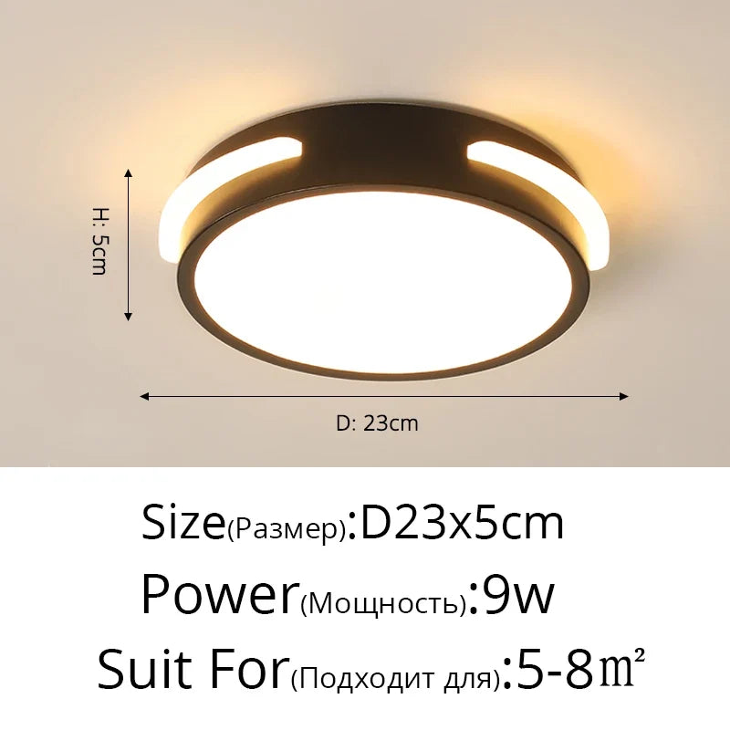 lustre luminaire led acrylique mince pour décoration maison