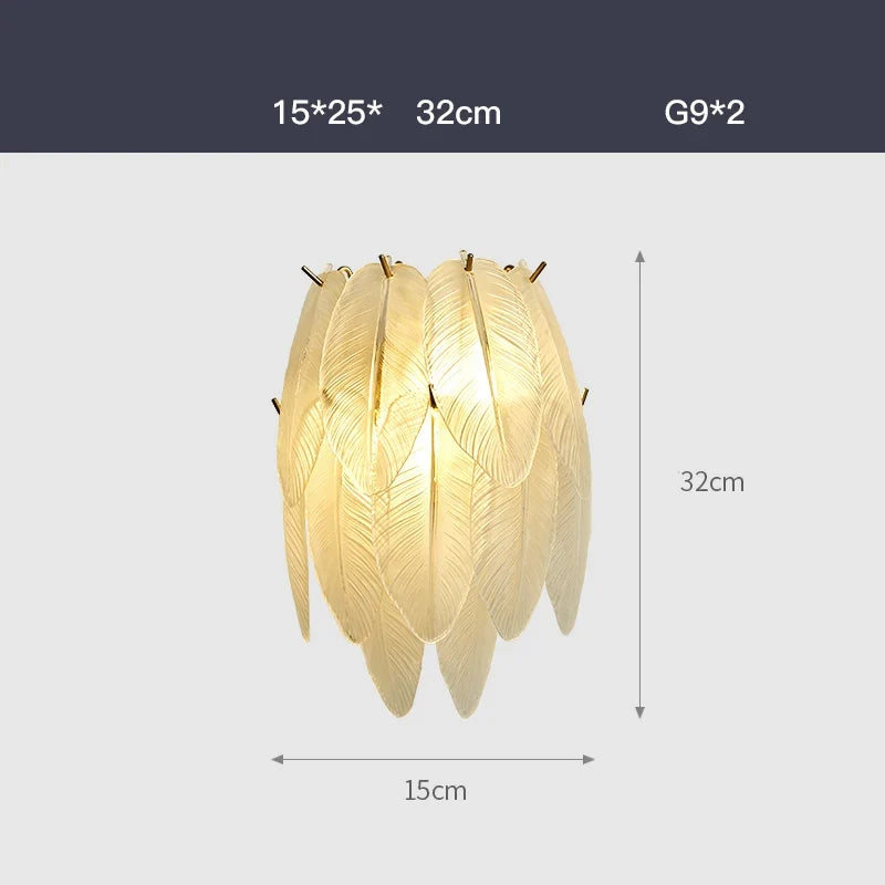 LED moderne verre blanc plume d'oie or argent Lustre éclairage Lustre lampes suspendues Suspension Luminaire Lampen pour Foyer