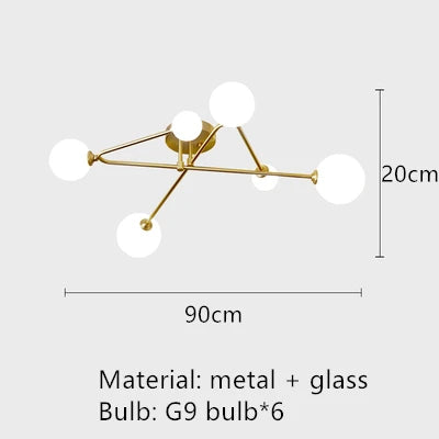 lustre moderne en verre pour un éclairage élégant et tendance