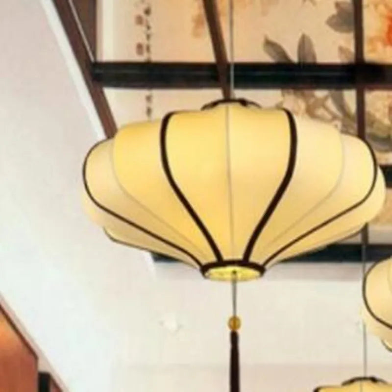 lustre en tissu chinois pour restaurants et hôtels