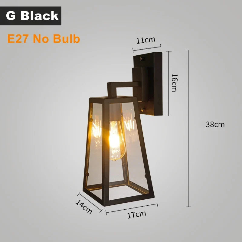 applique murale led rustique en fer vintage pour intérieur et extérieur