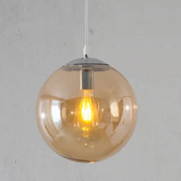 boule de verre suspension lumières rétro loft industriel led suspension
