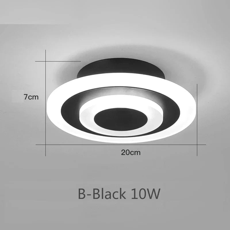 plafonnier led rond carré pour éclairage maison décoratif
