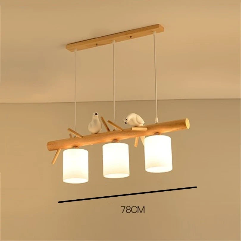 suspension en bois style nordique et japonais
