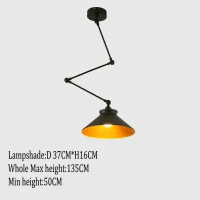 suspension nordique pliable en aluminium avec bras long led