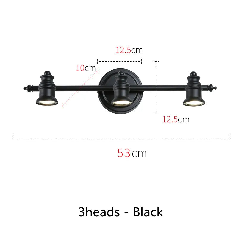 (Ampoules gratuites) Applique murale Led américaines pour miroir de salle de bains