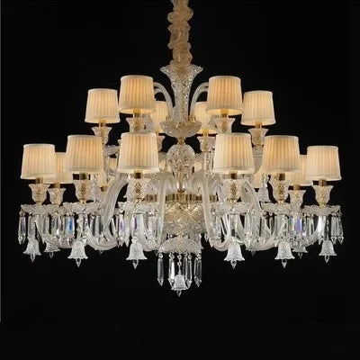 lustre en cristal européen pour décoration moderne et élégante