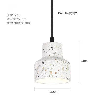 suspension industrielle en ciment pour table et bar
