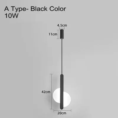 lampe suspension scandinave moderne led long câble