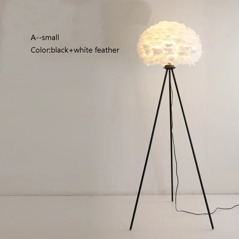 lampadaire créatif plumes pour mariage et célébration