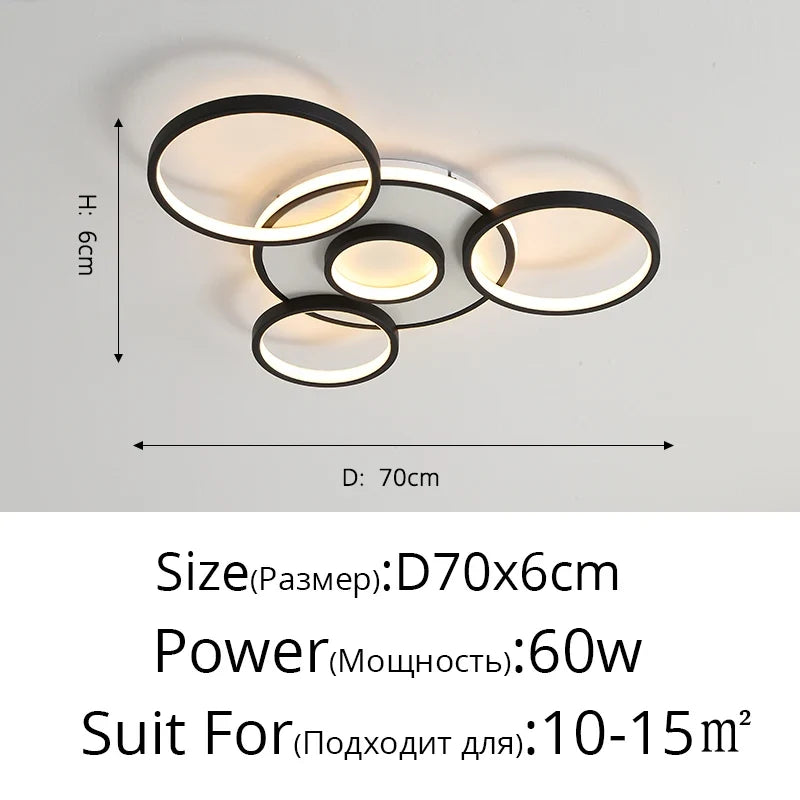 lustre led moderne en bois et aluminium pour éclairage intérieur