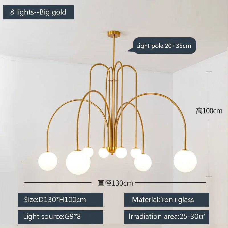 suspension moderne design postmoderne pour intérieur élégant