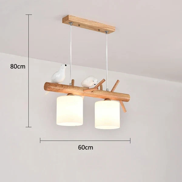 Nordique En Bois Massif PENDENTIF LED Lumière Salle à manger Plafond Lustre Chambre Salon Cuisine Éclairage Intérieur Luminaire