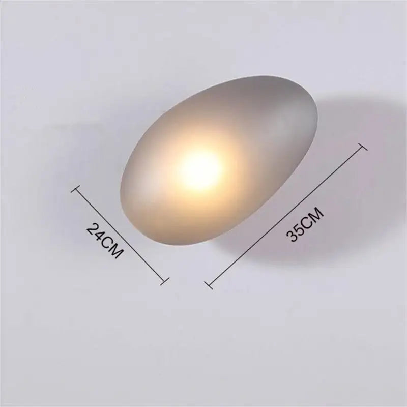 applique murale led galets verre moderne déco intérieur hotel couloir plafonnier éclairage