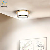 plafonnier led intégré avec spot en cristal pour décoration d'intérieur