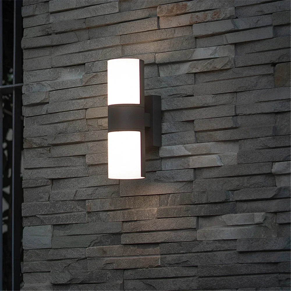 applique murale led étanche moderne pour extérieur décoratif paysage jardin allée