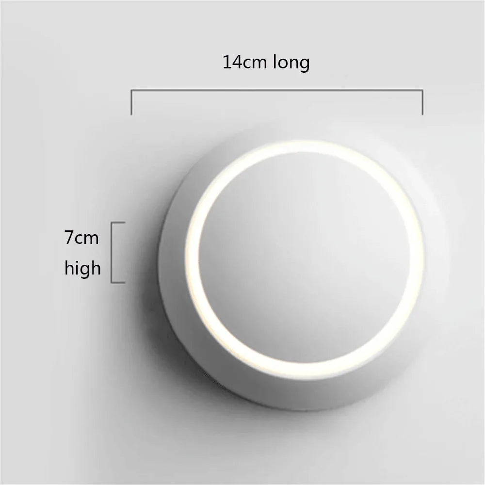applique murale ronde rotative à led pour intérieur moderne