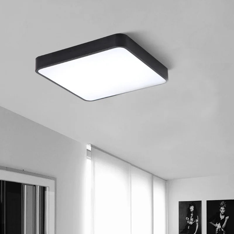 plafonnier led carré surface monté avec télécommande luminaire
