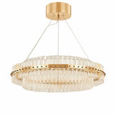 lustre suspendu en cristal moderne à rayures créatives