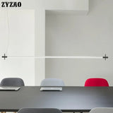 suspension moderne à bande led design minimaliste pour divers espaces