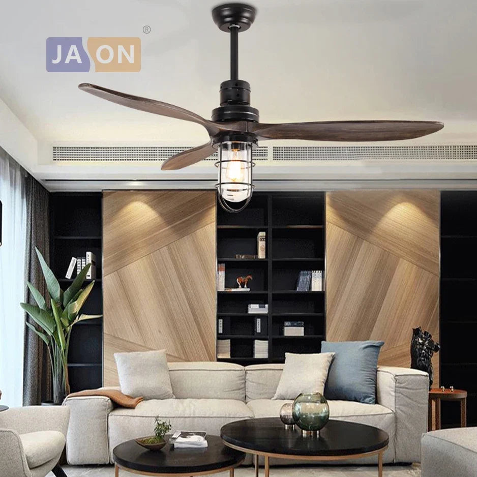 plafonnier industriel en fer et bois avec lumière led