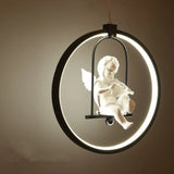 suspension moderne gzmj suspension ronde acrylique led hôtel