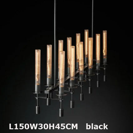 suspension vintage en fer et verre design personnalisé