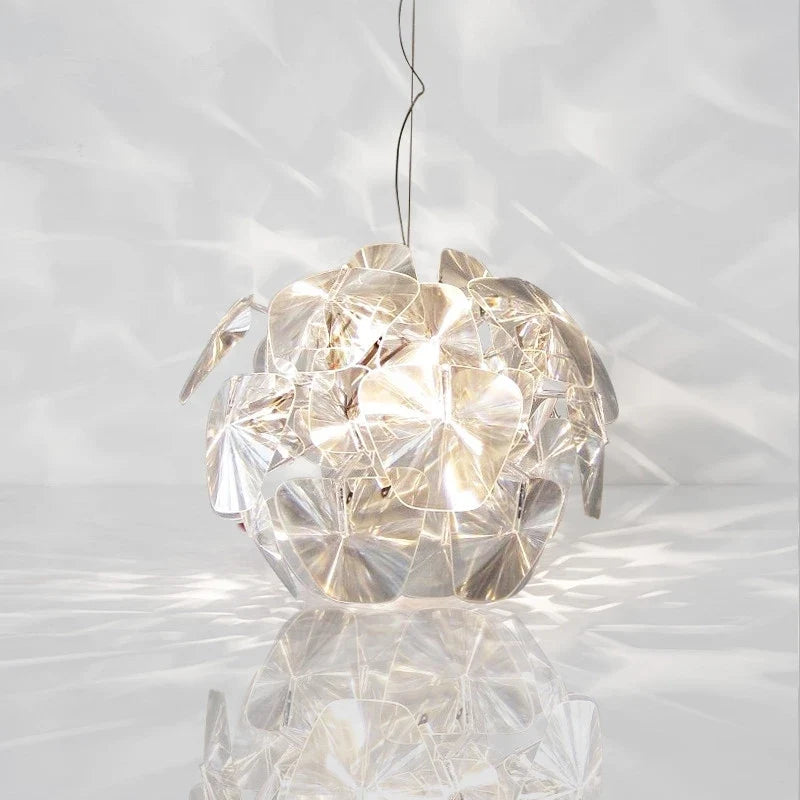 gzmj moderne acrylique led suspension créatif suspension lampe à main