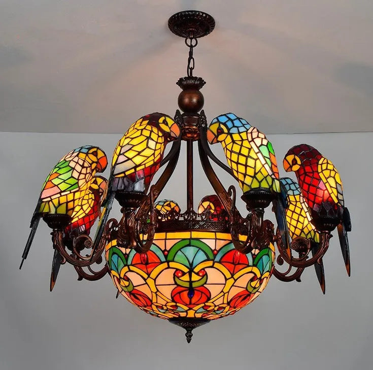 lustre suspendu perroquet lampe créative pour bar et club