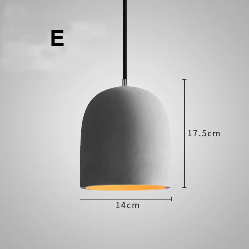 gzmj suspension industriel luminaire vintage ciment pour bar café