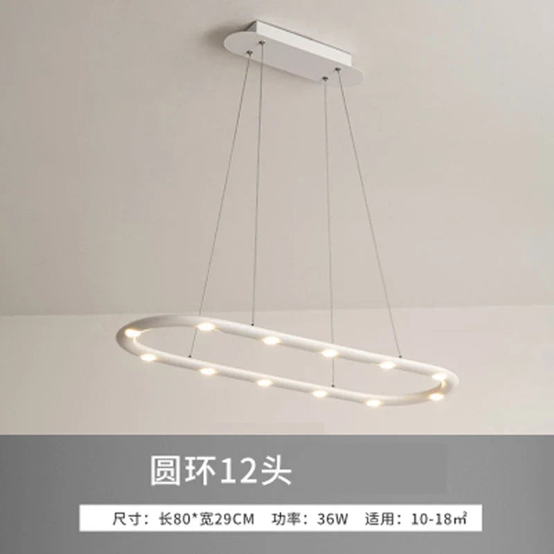 suspension moderne en aluminium pour décoration industrielle