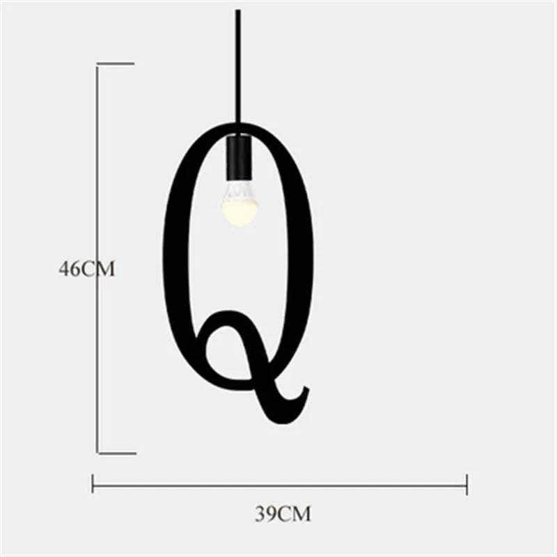 suspension nordique diy love luminaire décoratif pour loft et bar