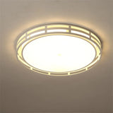 plafonnier led rond moderne en fer et acrylique